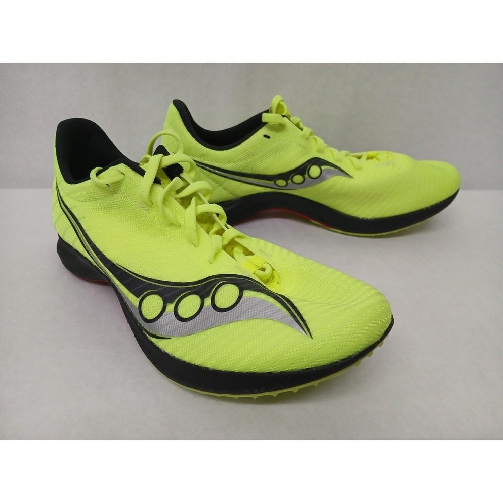 Saucony Women's Velocity MP Running Racing Cleats S19099-05 Citron‎ Black Sz 8.5